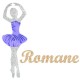 Appliqué thermocollant danseuse classique