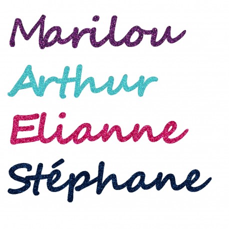 Appliqué thermocollant personnalisé prénom écriture 3