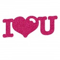 Appliqué thermocollant I Love You