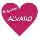 Appliqué thermocollant personnalisé cœur Te quiero