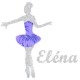 Appliqué thermocollant danseuse étoile