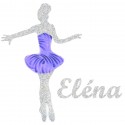 Appliqué thermocollant danseuse étoile