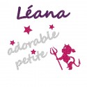 Appliqué thermocollant personnalisé petite diablesse