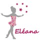 Appliqué thermocollant personnalisé petite danseuse rose