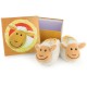 Chaussons bébé avec hochet mouton