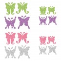 Appliqué thermocollant personnalisé lot 16 papillons couleur pastel