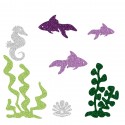 Appliqué thermocollant personnalisé poissons mauves