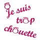Appliqué thermocollant personnalisé je suis chouette fille