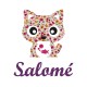 Appliqué thermocollant personnalisé chat en liberty et poisson en flex pailleté