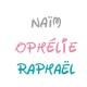 Appliqué thermocollant personnalisé prénom écriture cartoon