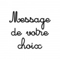 Appliqué thermocollant velours personnalisé 20 caractères maximum écriture 1