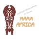 Appliqué thermocollant personnalisé masque Afrique texte en flex pailleté