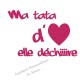 Appliqué thermocollant pour fille ma tata elle déchire