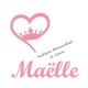 Appliqué thermocollant personnalisé cœur couronne garçon en flex pailleté