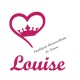 Appliqué thermocollant personnalisé cœur couronne fille en flex pailleté