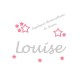 Appliqué thermocollant prénom écriture 5 étoiles rose en flex pailleté