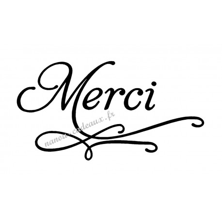 Appliqué thermocollant merci en flex velours