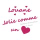 Appliqué thermocollant personnalisé jolie cœur lavande en flex pailleté