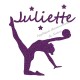 Appliqué thermocollant personnalisé gymnaste rythmique en flex pailleté