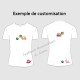 Appliqué thermocollant escargot et tortue rose