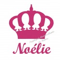 Appliqué thermocollant velours personnalisé couronne