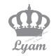 Appliqué thermocollant velours personnalisé couronne