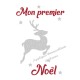 Appliqué thermocollant personnalisé renne argent premier Noël