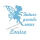 Appliqué thermocollant personnalisé velours future grande soeur