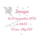 Appliqué thermocollant prénom fée date taille naissance en flex pailleté