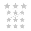 Lot d'étoiles une couleur appliqué thermocollant flex pailleté