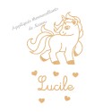 Appliqué thermocollant pailleté adorable licorne personnalisé