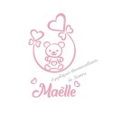Appliqué thermocollant velours personnalisé petit ours