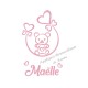 Appliqué thermocollant velours personnalisé petit ours