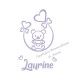 Appliqué thermocollant velours personnalisé petit ours