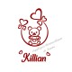 Appliqué thermocollant velours personnalisé petit ours