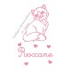 Appliqué thermocollant pailleté adorable chat personnalisé