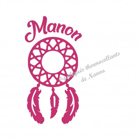 Appliqué thermocollant personnalisé velours attrape rêve
