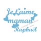 Appliqué thermocollant velours fête des mères garçon