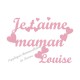 Appliqué thermocollant fille velours fête des mères