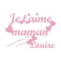 Appliqué thermocollant fille velours fête des mères