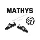 Appliqué thermocollant ballon volley ball personnalisé et chaussure en flex pailleté