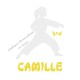 Appliqué thermocollant velours arts martiaux karaté judo personnalisé fille en flex pailleté