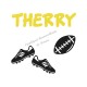Appliqué thermocollant velours personnalisé ballon rugby et crampons