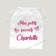 Petit sac personnalisée mes petits secrets papillons