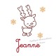 Déco petit renne de Noël en appliqué thermocollant
