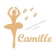 Appliqué thermocollant danseuse notes de musique