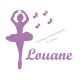 Appliqué thermocollant danseuse notes de musique