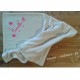 Couverture naissance bébé fille personnalisé motif flex velours