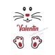 Appliqué thermocollant garçon lapin de pâques personnalisé pailleté