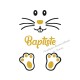Appliqué thermocollant garçon lapin de pâques personnalisé pailleté